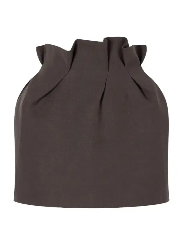 Padded Linen-blend Mini Skirt
