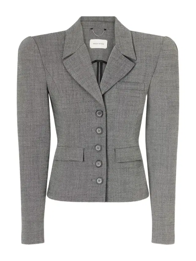 Cropped Wool-blend Blazer