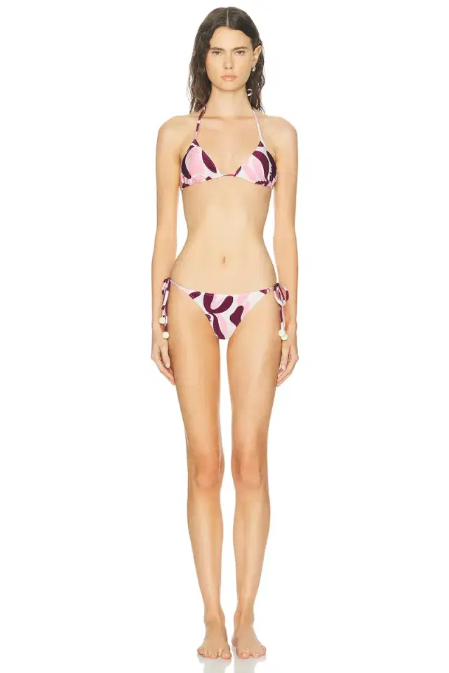 ADRIANA DEGREAS Bold Floral String Bikini Set