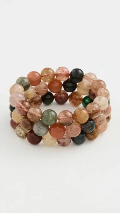 Alexa Leigh Natural Bead Bracelet Stack Natural One Size | Thumbnail 2