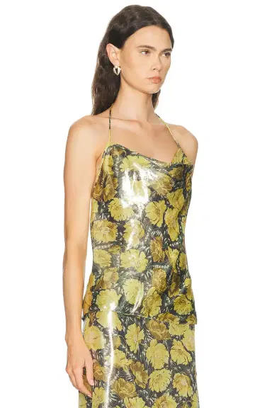 Valentino Lurex Apres L'Hiver Poppies Top | Thumbnail 2 Valentino Lurex Apres L'Hiver Poppies Top | Thumbnail 2