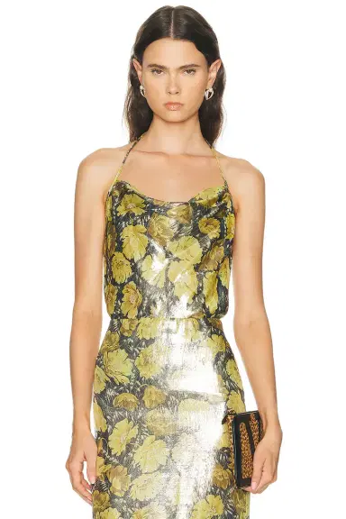 Valentino Lurex Apres L'Hiver Poppies Top | Thumbnail 1 Valentino Lurex Apres L'Hiver Poppies Top | Thumbnail 1