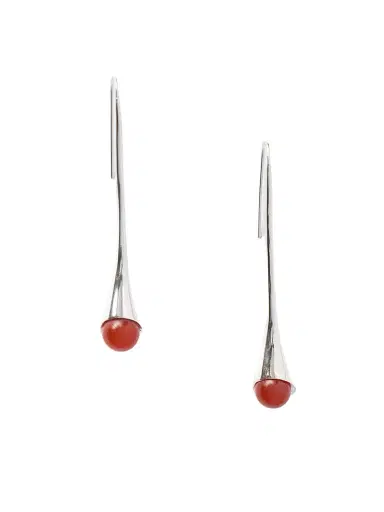 Sophie Buhai Vienna Silver And Carnelian Earrings | Thumbnail 1