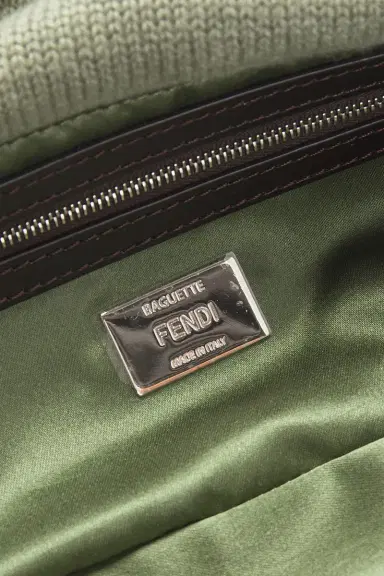 Fendi Cashmere Baguette Shoulder Bag | Thumbnail 6