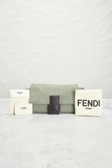 Fendi Cashmere Baguette Shoulder Bag | Thumbnail 10