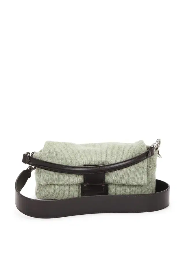 Fendi Cashmere Baguette Shoulder Bag