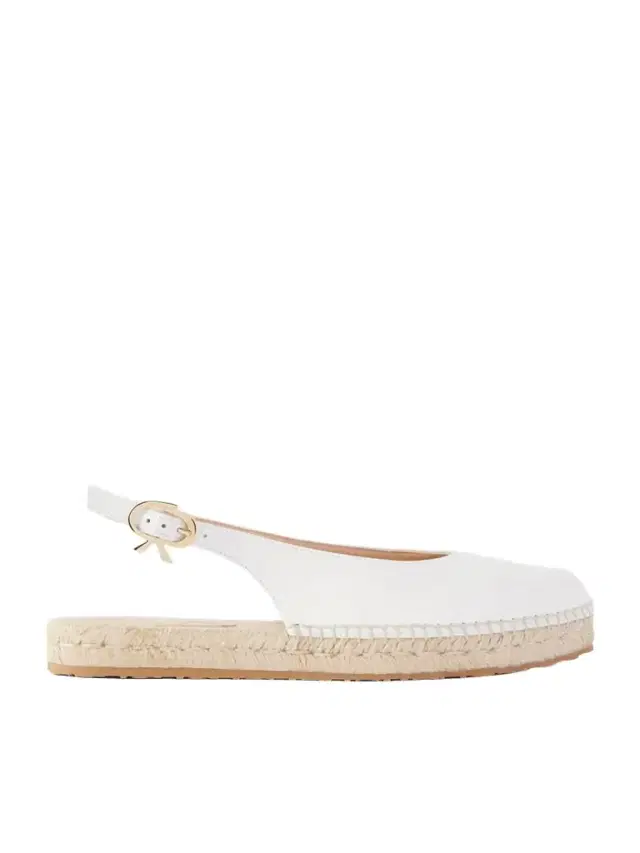 Gianvito Rossi Paz Leather Slingback Espadrilles
