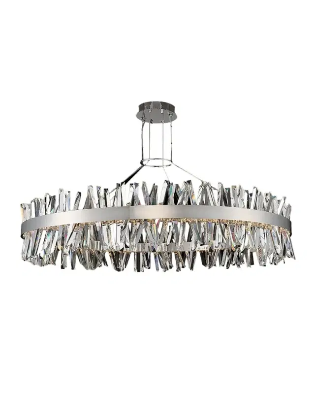 Allegri Crystal by Kalco Lighting Glacier 60" Led Round Chandelier
