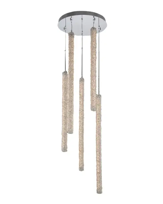 Allegri Crystal by Kalco Lighting Lina 5-Column LED Foyer Light