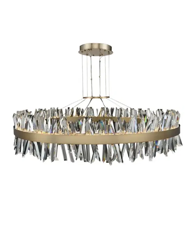 Allegri Crystal by Kalco Lighting Glacier 60" Led Round Chandelier