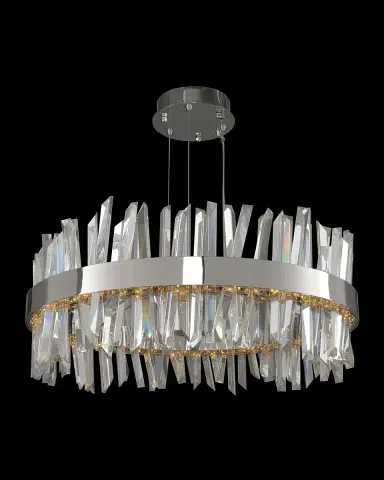 Allegri Crystal by Kalco Lighting Glacier 32" Round LED Chandelier | Thumbnail 2