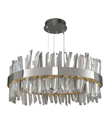 Allegri Crystal by Kalco Lighting Glacier 32" Round LED Chandelier | Thumbnail 1