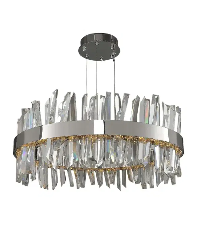 Allegri Crystal by Kalco Lighting Glacier 32" Round LED Chandelier