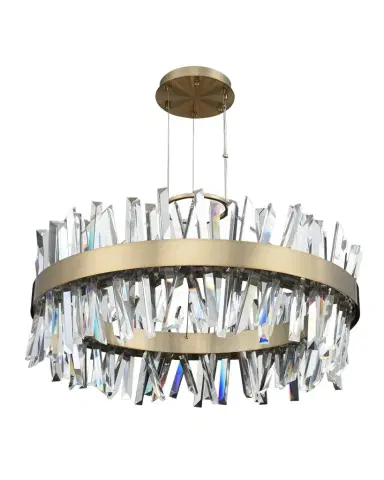 Allegri Crystal by Kalco Lighting Glacier 32" Round LED Chandelier | Thumbnail 1 Allegri Crystal by Kalco Lighting Glacier 32" Round LED Chandelier | Thumbnail 1
