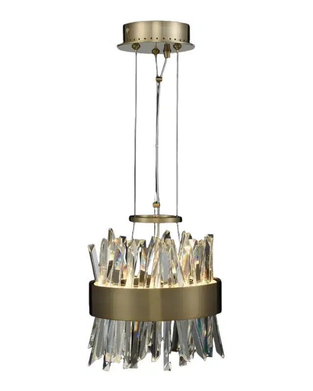 Allegri Crystal by Kalco Lighting Glacier 10" LED Mini Pendant