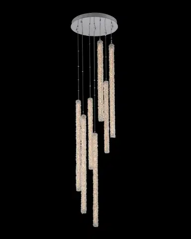Allegri Crystal by Kalco Lighting Lina 7 Column LED Foyer Light | Thumbnail 2 Allegri Crystal by Kalco Lighting Lina 7 Column LED Foyer Light | Thumbnail 2