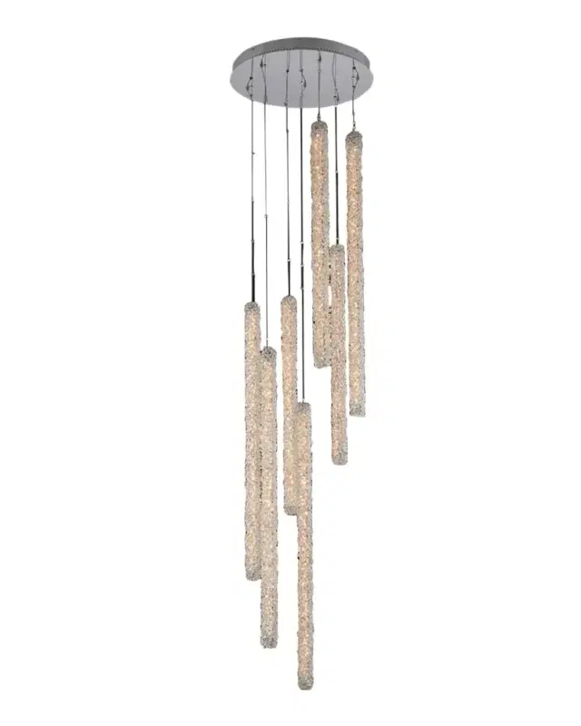 Allegri Crystal by Kalco Lighting Lina 7 Column LED Foyer Light
