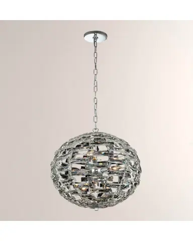 Allegri Crystal by Kalco Lighting 18" Alta Orb Pendant Light | Thumbnail 2