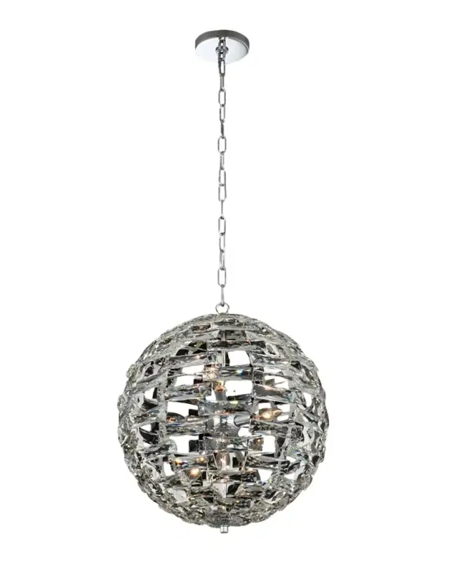 Allegri Crystal by Kalco Lighting 18" Alta Orb Pendant Light