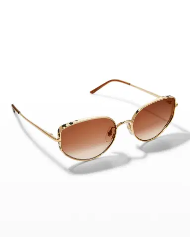 Cartier Panthere Metal Cat-Eye Sunglasses | Thumbnail 1