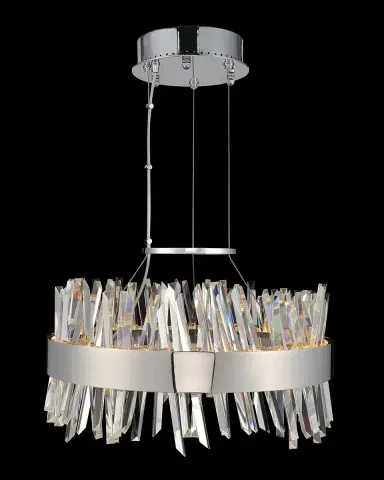 Allegri Crystal by Kalco Lighting Glacier 20" LED Round Chandelier | Thumbnail 2 Allegri Crystal by Kalco Lighting Glacier 20" LED Round Chandelier | Thumbnail 2