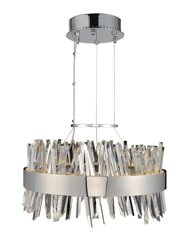 Allegri Crystal by Kalco Lighting Glacier 20" LED Round Chandelier