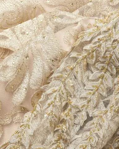 Mac Duggal Beaded Lace A-Line Gown | Thumbnail 5