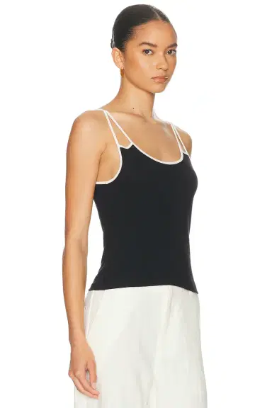 RE/DONE Contrast Spaghetti Tank Top | Thumbnail 2