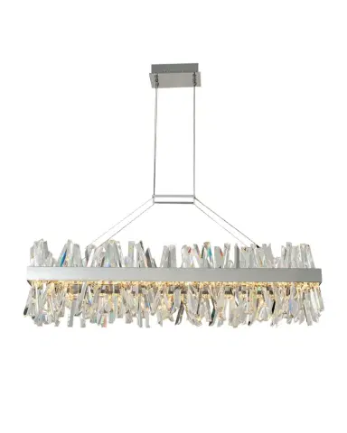 Allegri Crystal by Kalco Lighting Glacier 48" LED Island Light | Thumbnail 1 Allegri Crystal by Kalco Lighting Glacier 48" LED Island Light | Thumbnail 1
