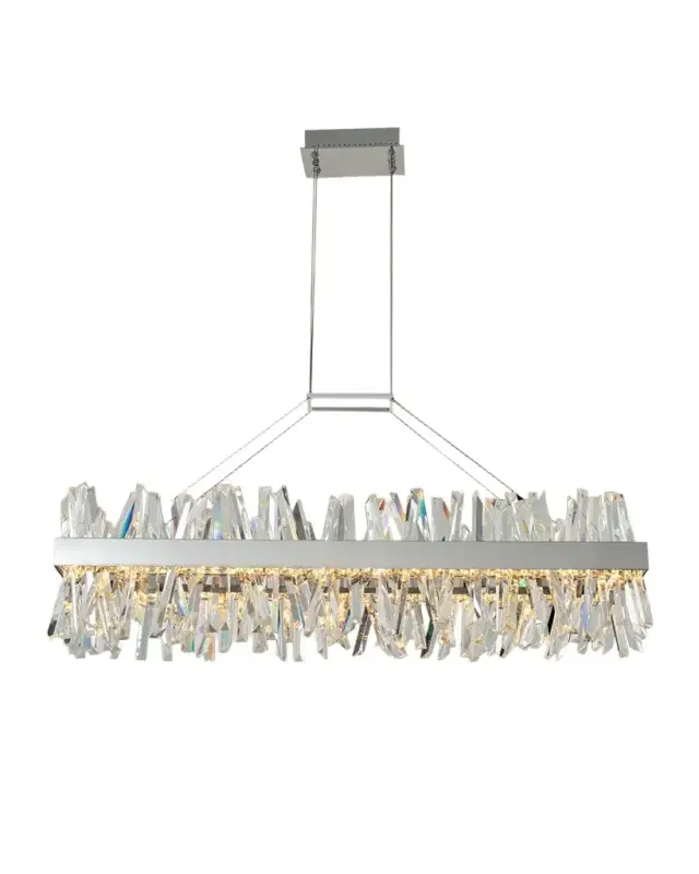 Allegri Crystal by Kalco Lighting Glacier 48" LED Island Light