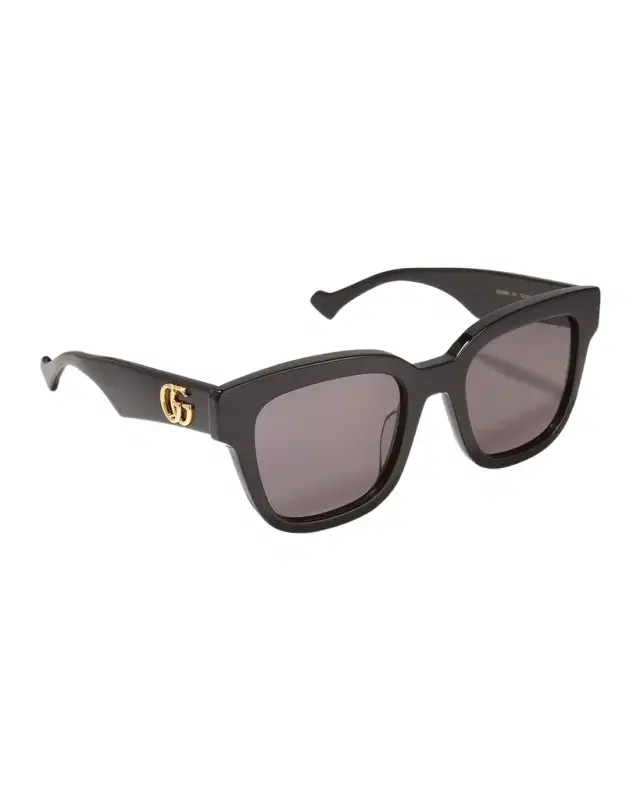 Gucci Oversized Rectangle Acetate Sunglasses
