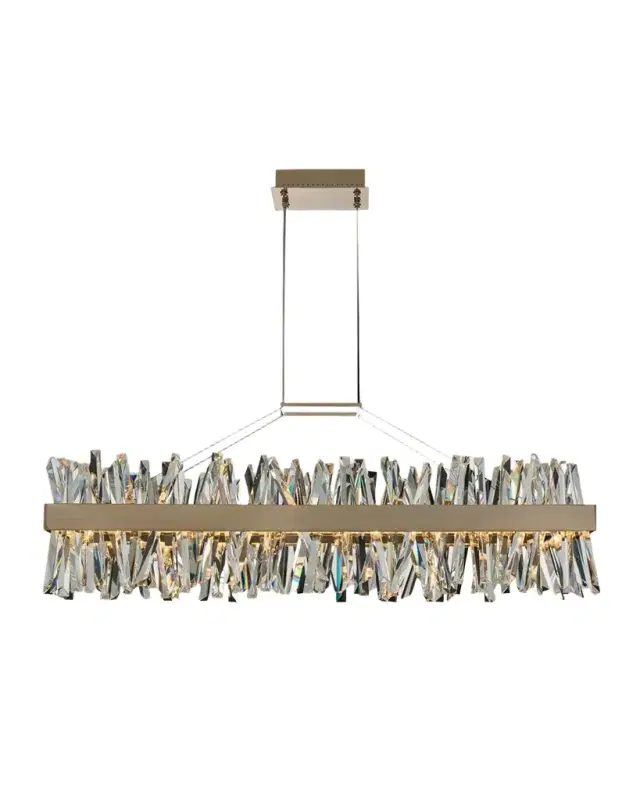 Allegri Crystal by Kalco Lighting Glacier 48" LED Island Light