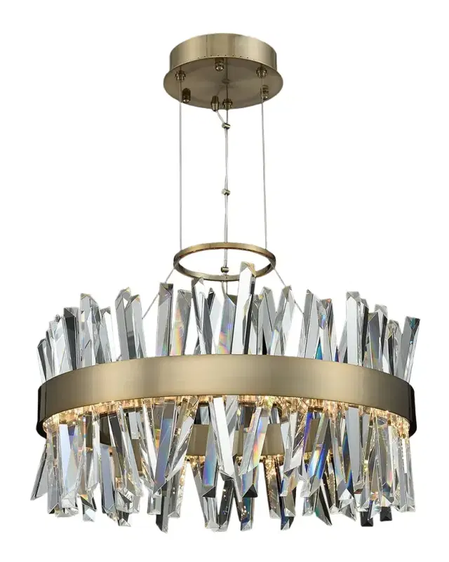 Allegri Crystal by Kalco Lighting Glacier 25" LED Round Chandelier