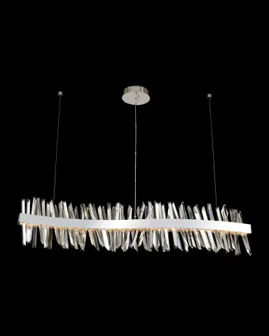 Allegri Crystal by Kalco Lighting Glacier 60" LED Wave Island | Thumbnail 2 Allegri Crystal by Kalco Lighting Glacier 60" LED Wave Island | Thumbnail 2
