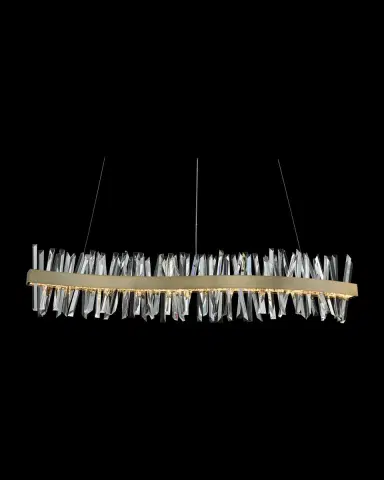 Allegri Crystal by Kalco Lighting Glacier 60" LED Wave Island | Thumbnail 2 Allegri Crystal by Kalco Lighting Glacier 60" LED Wave Island | Thumbnail 2