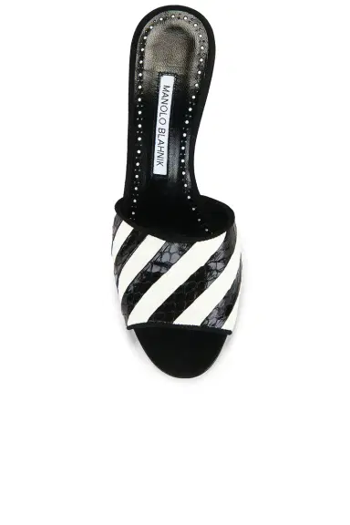 Manolo Blahnik Larache 90 Mule Sandal | Thumbnail 4 Manolo Blahnik Larache 90 Mule Sandal | Thumbnail 4