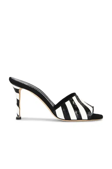 Manolo Blahnik Larache 90 Mule Sandal | Thumbnail 1 Manolo Blahnik Larache 90 Mule Sandal | Thumbnail 1