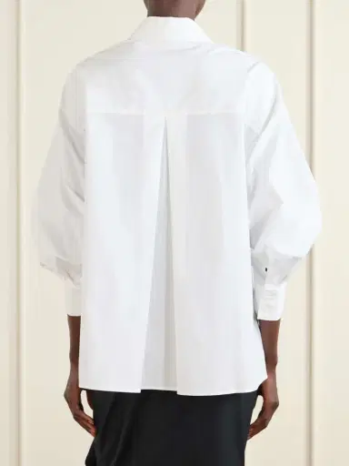 Carolina Herrera Clara Cotton-blend Poplin Shirt | Thumbnail 4 Carolina Herrera Clara Cotton-blend Poplin Shirt | Thumbnail 4