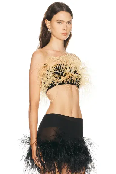 Lapointe Feather Bandeau Top | Thumbnail 2