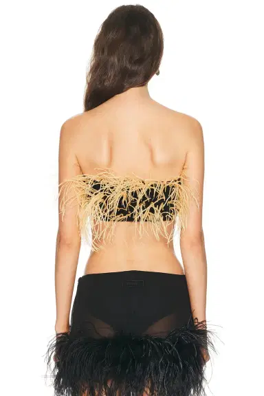 Lapointe Feather Bandeau Top | Thumbnail 3
