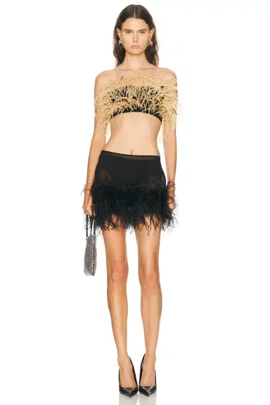 Lapointe Feather Bandeau Top | Thumbnail 4