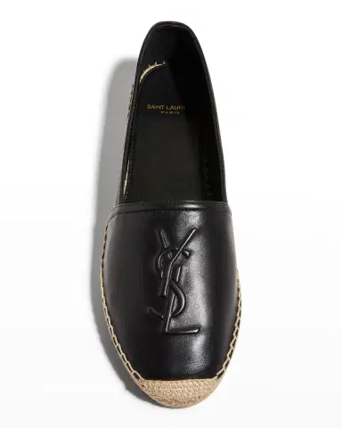 Saint Laurent YSL Leather Espadrille Flats | Thumbnail 5
