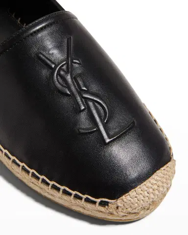 Saint Laurent YSL Leather Espadrille Flats | Thumbnail 7