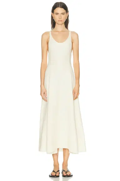 TOTEME Sculpted Cotton Dress | Thumbnail 1 TOTEME Sculpted Cotton Dress | Thumbnail 1
