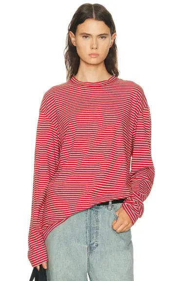 Sprwmn Long Sleeve Oversized Tee | Thumbnail 1 Sprwmn Long Sleeve Oversized Tee | Thumbnail 1
