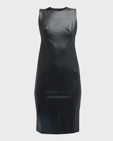 Spanx Leather-Like Combo Fitted Dress | Thumbnail 2 Spanx Leather-Like Combo Fitted Dress | Thumbnail 2