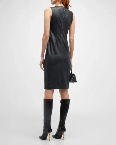 Spanx Leather-Like Combo Fitted Dress | Thumbnail 4 Spanx Leather-Like Combo Fitted Dress | Thumbnail 4