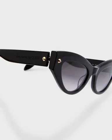 Alexander McQueen Acetate Cat-Eye Sunglasses w/ Studded Detail | Thumbnail 4 Alexander McQueen Acetate Cat-Eye Sunglasses w/ Studded Detail | Thumbnail 4