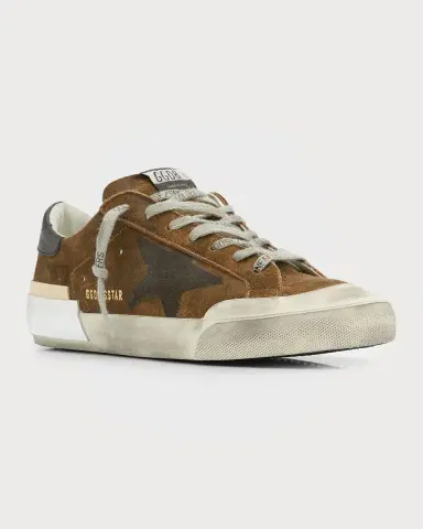 Golden Goose Men's Super-Star Suede Low-Top Sneakers | Thumbnail 2 Golden Goose Men's Super-Star Suede Low-Top Sneakers | Thumbnail 2