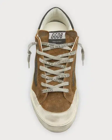 Golden Goose Men's Super-Star Suede Low-Top Sneakers | Thumbnail 5 Golden Goose Men's Super-Star Suede Low-Top Sneakers | Thumbnail 5